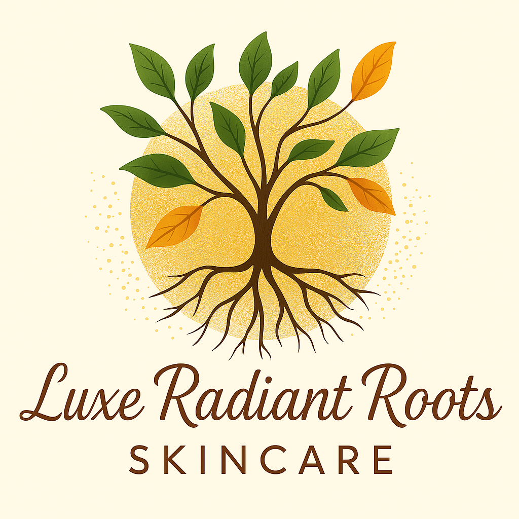 luxe radiant roots skincare by southern homemadeables logo